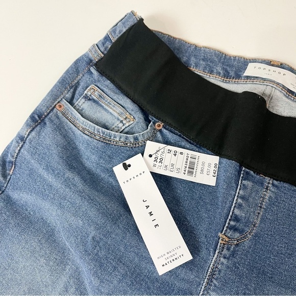 Topshop Maternity Jamie High Waisted Skinny Jeans - Picture 2 of 8